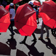 Demonstrators at International Day for the Elimination of Violence Against Women in Managua, Nicaragua/Image via AP.